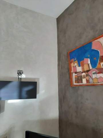 Béton ciré mural