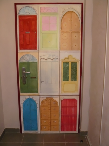 Décor peint porte