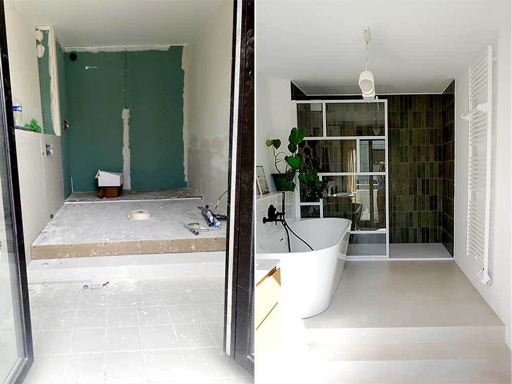 Décoration salle de bain avant et après