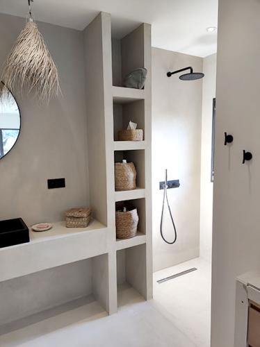 salle de bain béton ciré artisan